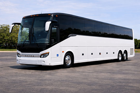 56-passenger charter bus available for charter in Kittery, ME
